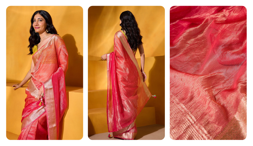 Celebrate the Season of Lights with Stunning Festive Sarees