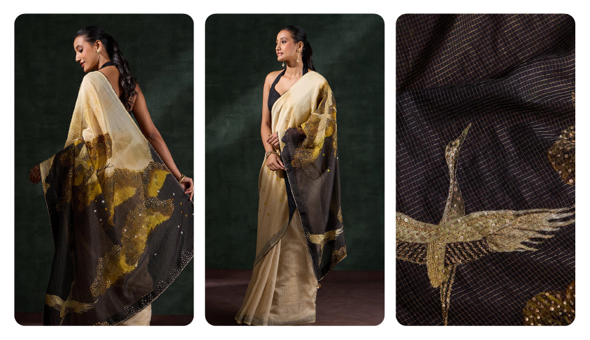Celebrate the Season of Lights with Stunning Festive Sarees