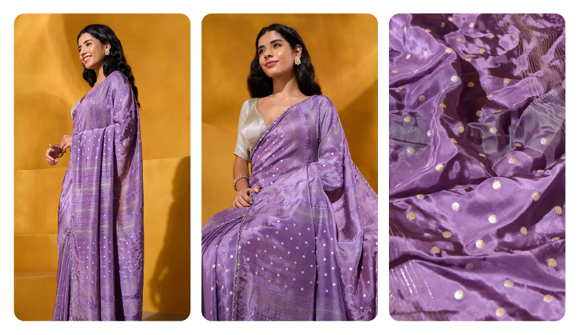 Celebrate the Season of Lights with Stunning Festive Sarees