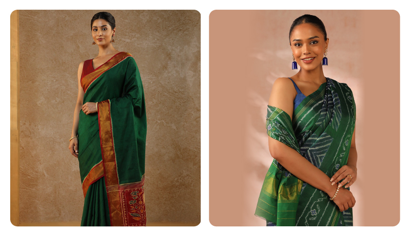 Green Saree Styling Guide By Taneira