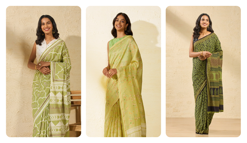 Green Saree Styling Guide By Taneira
