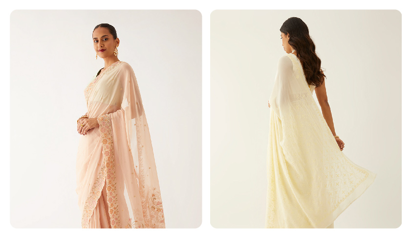 Georgette Sarees and How to Drape Them By Taneira