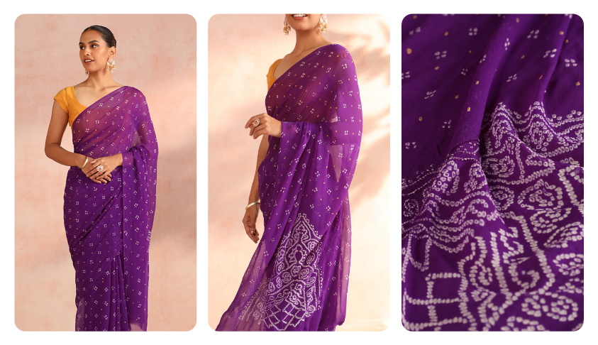 Styling Bandhani Sarees for Festivals: Expert Tips & Ideas | Taneira