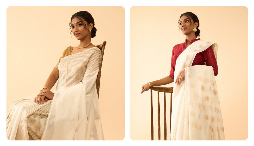 Elegance and Comfort of Kerala Sarees by Taneira