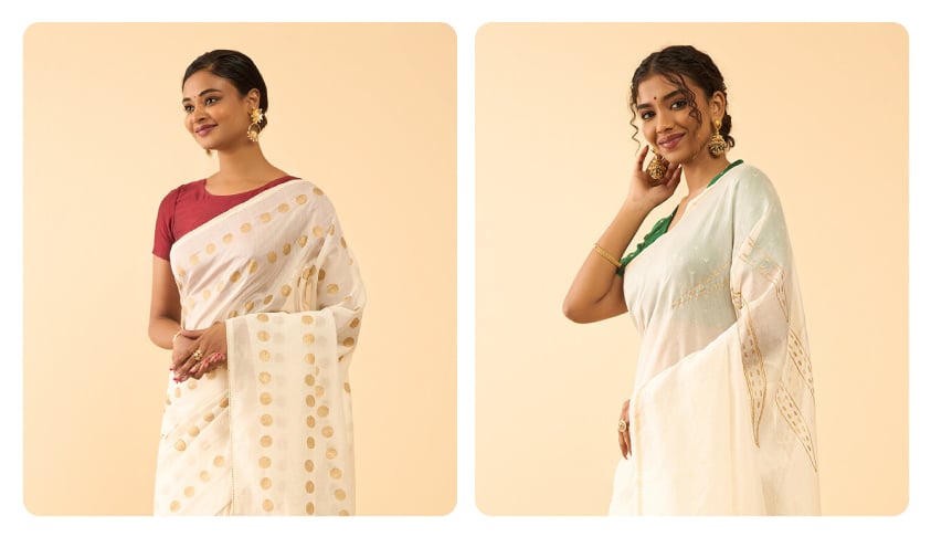 Elegance and Comfort of Kerala Sarees by Taneira