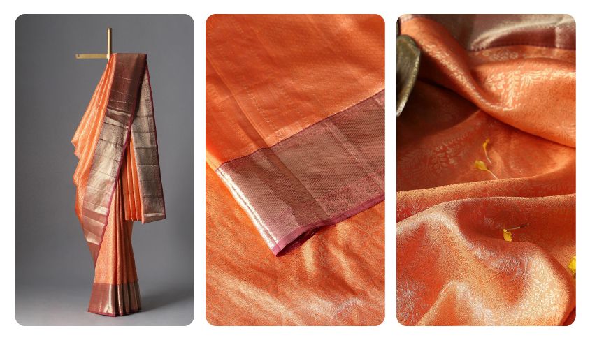 Elegant South Indian Engagement Saree Styles for Brides | Taneira