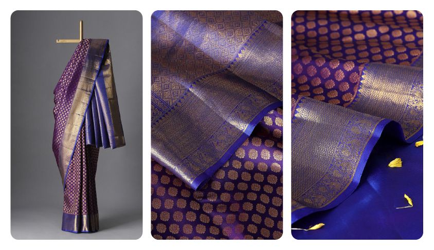 Elegant South Indian Engagement Saree Styles for Brides | Taneira