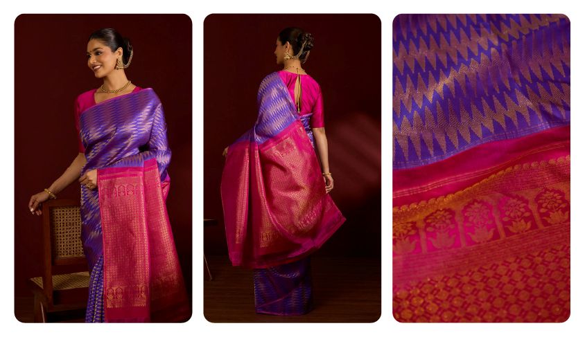 Discover the Latest Kanjivaram Silk Saree Trends for 2024 | Taneira