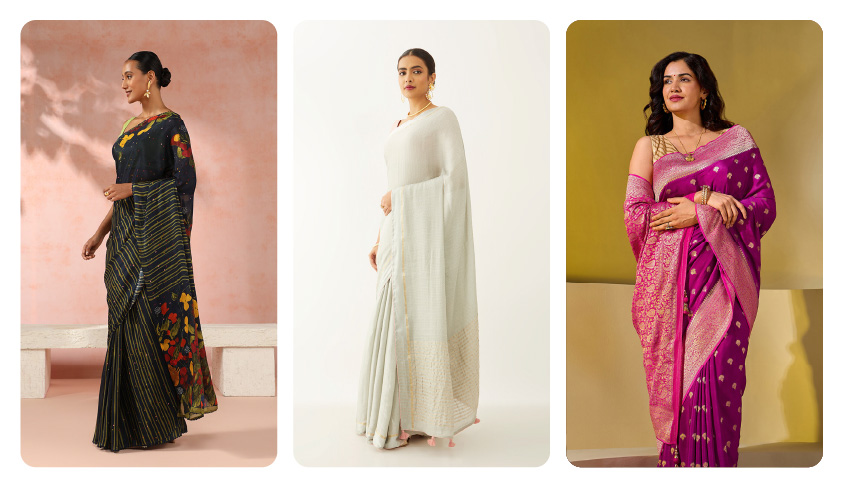 The Beauty of Hand-Painted Organza Sarees 