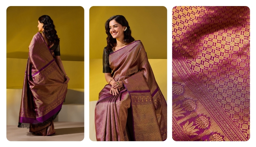 Pure Silk Woven Kanjivaram Saree