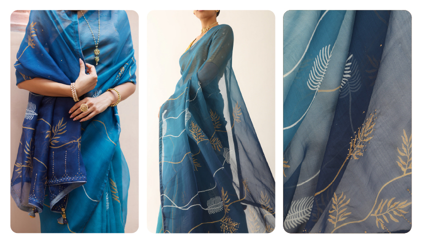 Styling Organza Sarees
