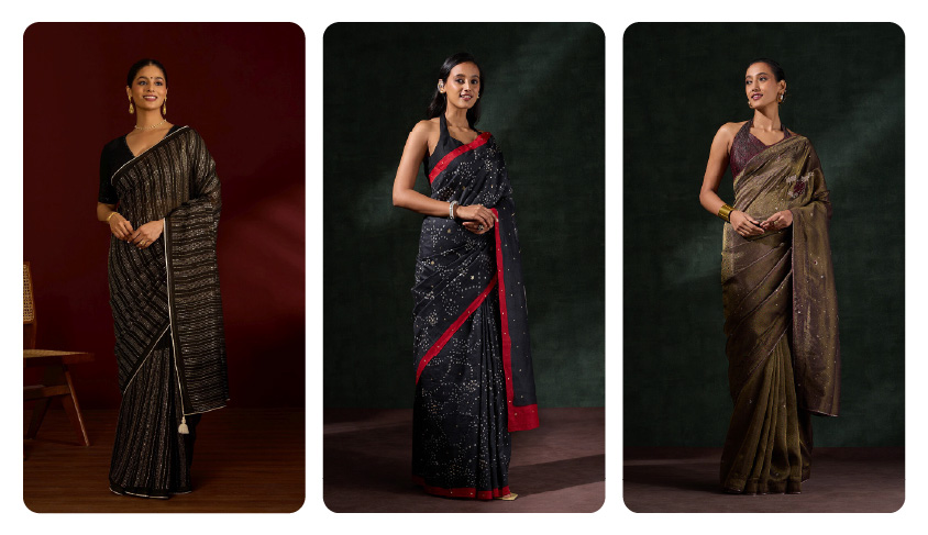 The Embellished Saree – Drape Yourself in Stardust
