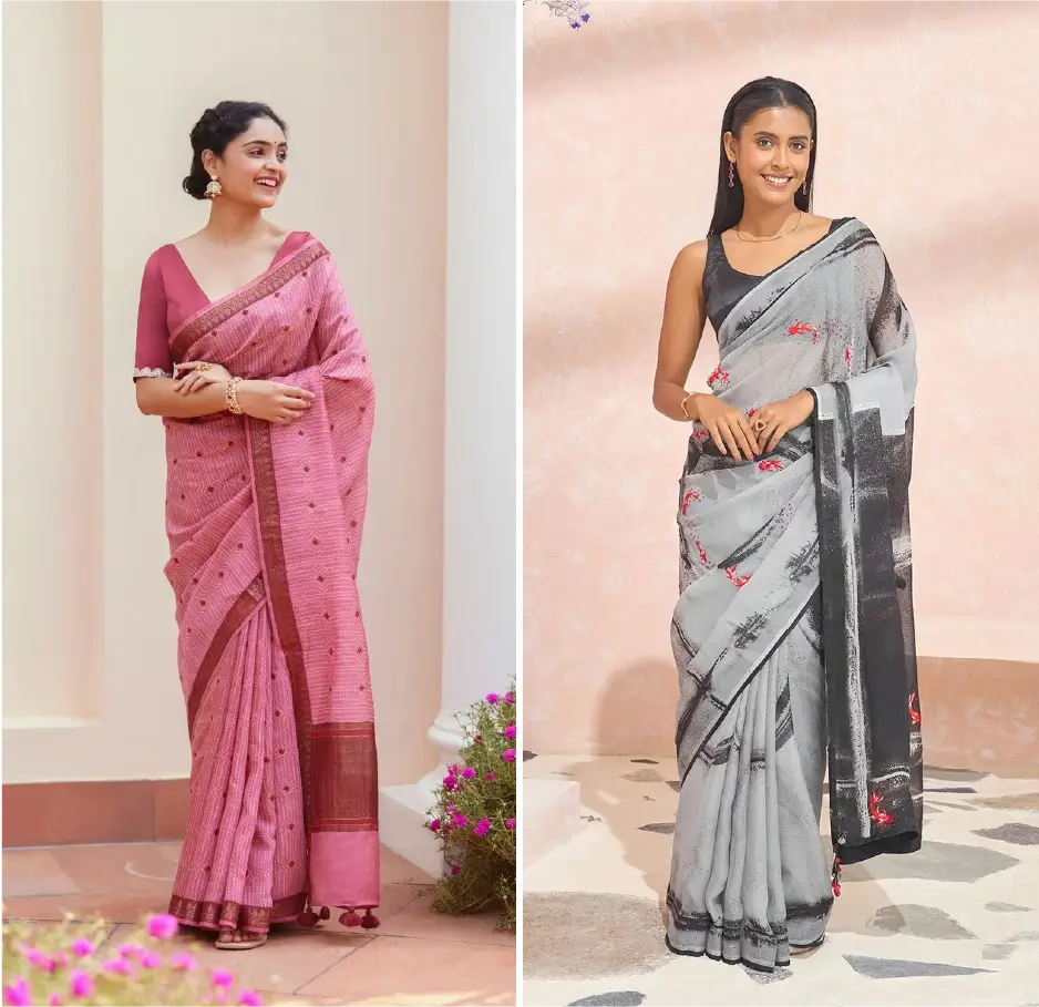 Digital Print Sarees
