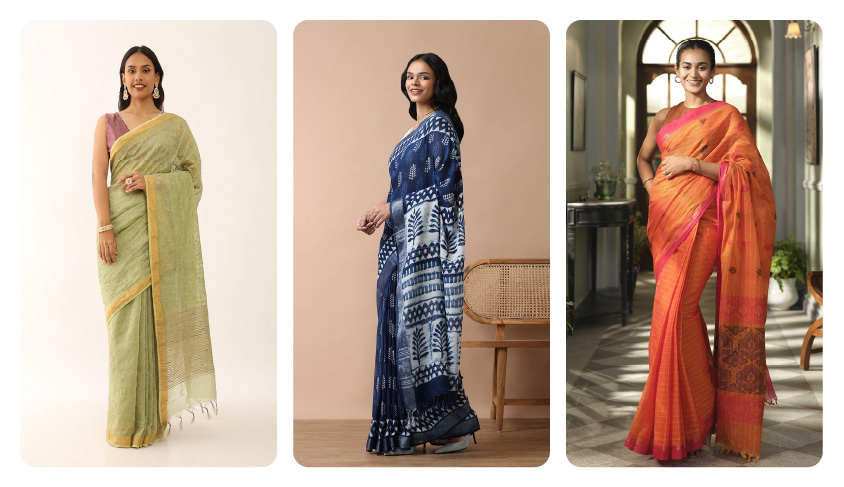Cotton and Linen Sarees: Comfort and Breathability