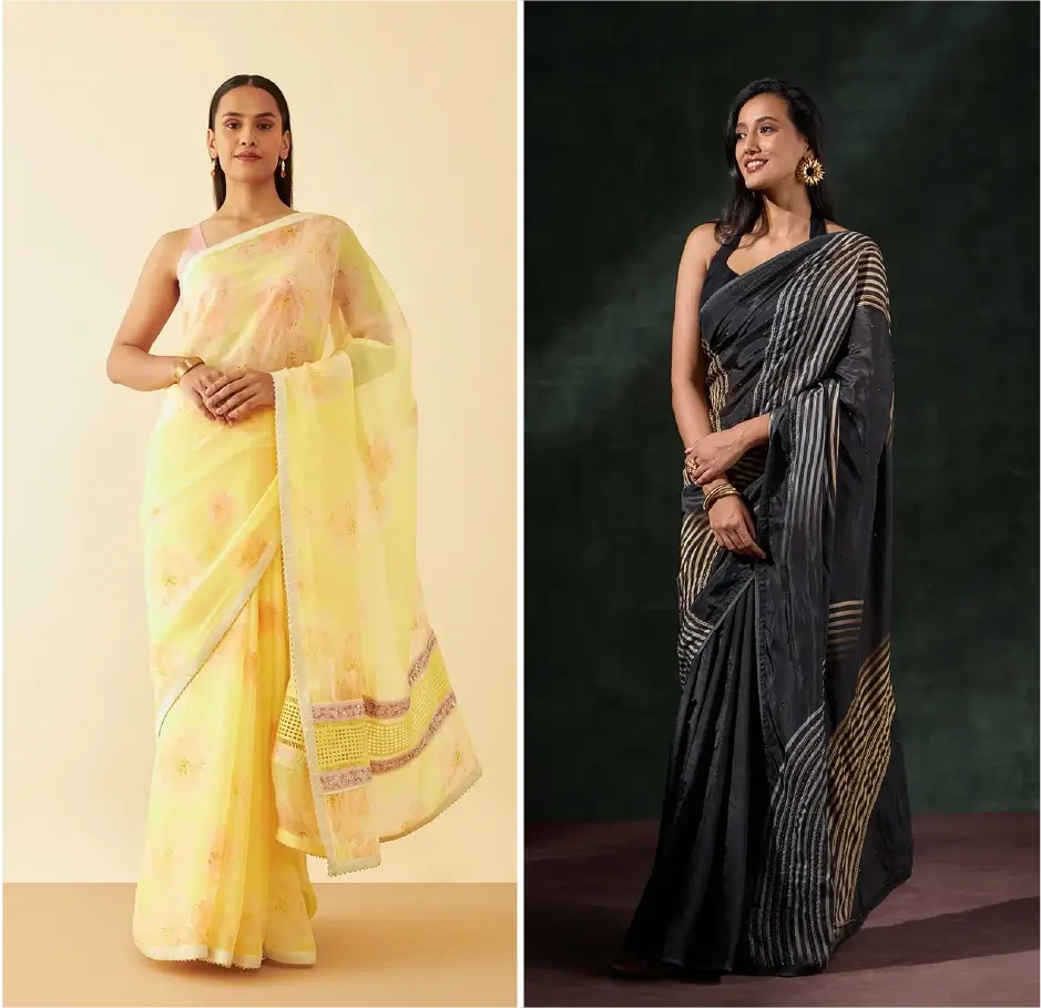Silk Cotton and Viscose Printed Sarees