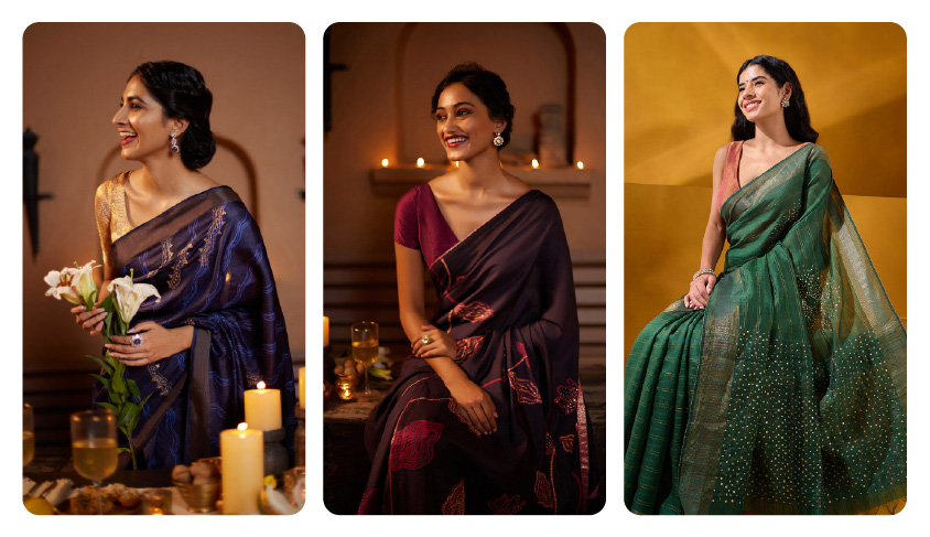 The Saree of Regal Romance – A Love Story in Royal Hues 
