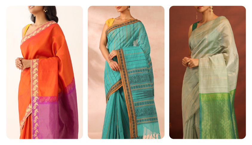 Fabrics of Festivity: Cotton and Silk Sarees 